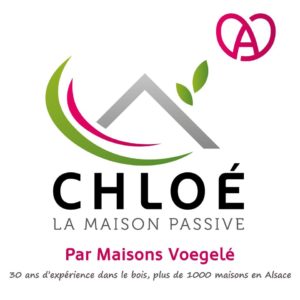 logo de Chloé, la maison passive par Maisons Voegelé